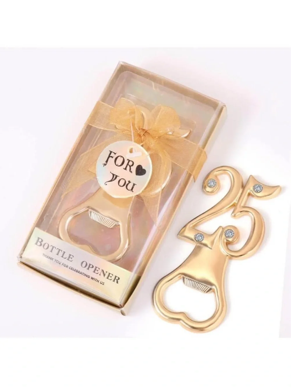 24 pcs 25 th birthday/anniversary bottle opener new